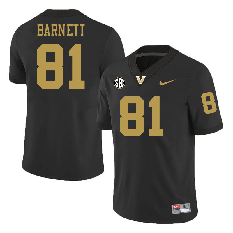 Kayleb Barnett Jersey, Vanderbilt Commodores #81 Kayleb Barnett Football Jersey, Uniforms-Alternate Kayleb Barnett Jersey, Vanderbilt Commodores #81 Kayleb Barnett Football Jersey, Uniforms-Alternate